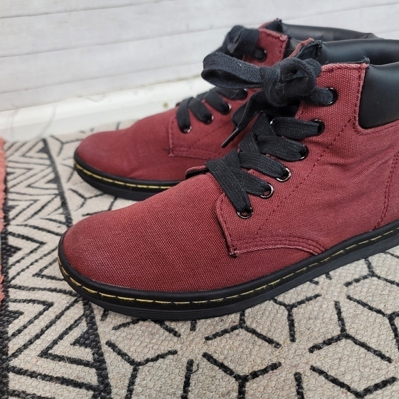 Dr. Martens Burgundy Combat Boots - Picture 5 of 15